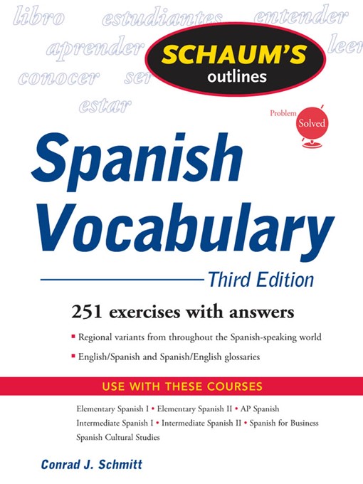 Title details for Spanish Vocabulary by Conrad Schmitt - Wait list